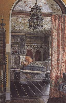 Alma-Tadema, Sir Lawrence Anna Alma-Tadema,The Drauwing Room at Toumshend House (mk23) china oil painting image